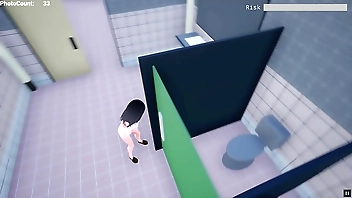 Naked Risk 3D [Hentai game PornPlay ] Exhibition simulation in public building