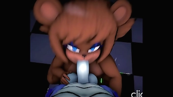 Very cute Fredina sucks a big cock
