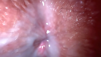 Extremely close up fuck with stepsister's husband, tight creamy sex and cumshot on pussy