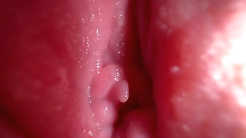 Extremely close up pussy spread and dirty talk