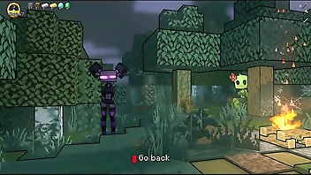 HornyCraft [Parody Hentai game PornPlay ] Ep.11 enderman love to sit on Steve face as he lick their pussy