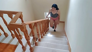 Nymphomaniac stepmother uses her stepson sperm as a lubricant