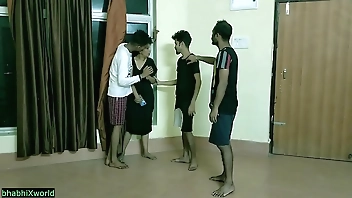 Desi cute girl fucked by three boys at boyfriend home!! Hot xxx