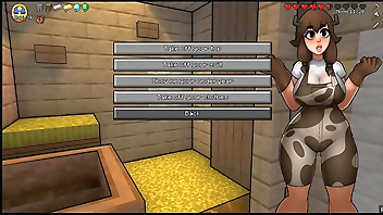 HornyCraft [Parody Hentai game PornPlay ] Ep.6 Alex is doing the best handjob ever