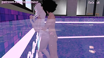 Horny slut gets pounded in the swimming pool