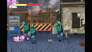 Cute female magician has sex with zombies men in Magic world r incident new hentai game video