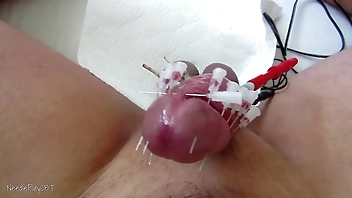 Cock Skewering Estim CBT 10 Handsfree Cumshot With Ball Squeezing - Electrostimulation Solo Edging