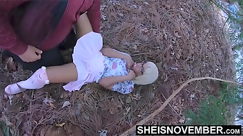 Spread Eagle By Husband And Fucked Missionary On The Forest Grass, Innocent Blonde Ebony Step Daughter Msnovember Cheating With Man, Skirt Pulled Off Young Ebonypussy Penetrated Kinky Fauxcest on Sheisnovember