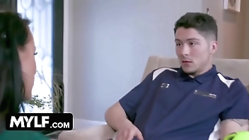 Big Tits Big Ass MILF Reagan Foxx Seduces Her Friends Young StepSon After Soccer Practice