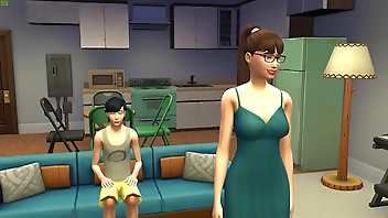 माँ पहली बार अपने किशोर बेटे के साथ कमबख्त