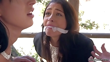 Couple of robbers fucking tied up neighbor