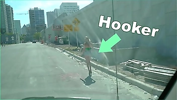 BANGBROS - The Bang Bus Picks Up A Hooker Named Victoria Gracen On The Streets Of Miami