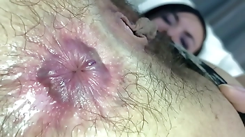 Risika Farting Thong and Hairy Asshole