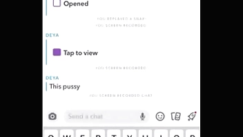 Teen Latina slut snapchats a video of her pussy for me