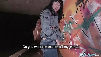 Public Agent Street cash for suck and fuck on big thick dick