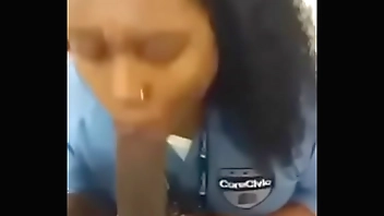 Correctional officer sucks BBC in inmates jail cell