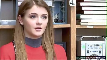 Petite teen Rosalyn gets fucked by Officers