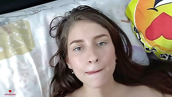 My stepbrother is horny and he fucks me hard until he cums on me (part 2)