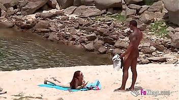 The massive cocked black dude picking up on the nudist beach. So easy, when you're armed with such a blunderbuss.