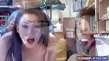 Security Guard Has Fun With Unlucky Teen Shoplyfter