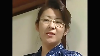 Japanese wife cheating on her old husband with his