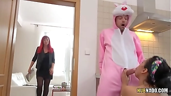 Easter afterparty with a latina cleaning lady Canela Skin