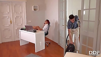 Rose Valerie's Anal Office Cleaning With Kai Taylor's Long Pipe