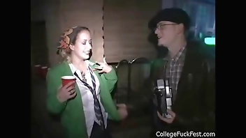 girl getting fucked while others watch during a Fuck Fest Party