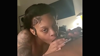 Wettest Sloppy blowjob gooch and ball sucking