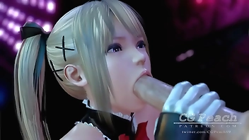 D or Alive: Deep Blowjob by cute Marie Rose