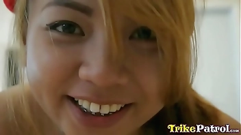 Trike Patrol - 20yo Filipina gets her furry pussy stuffed