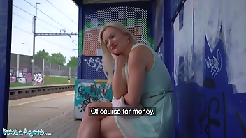 Public Agent Big Tits Blonde Lily Joy Fucked Behind Train Station