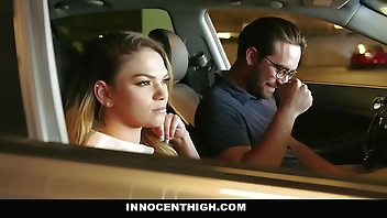 Athena Faris slobbers the nerd guys cock and shove it deep inside her warm mouth