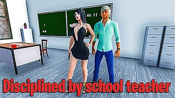 Disciplined by school teacher