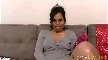 Indian Porn Star Horny Lily and her favorite toy Masturbating With Dirty Sex Chat In Tamil