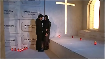 Stunning fuck of a widow to the cemetary