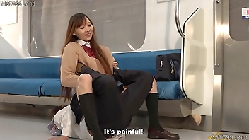 Japanese Risa Punishes Masochistic Man with Martial Arts on Train