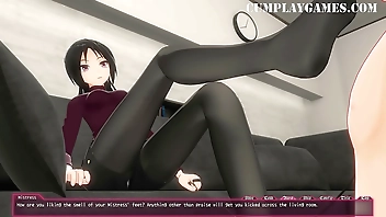 Escalation Part 1 Femdom Fetish Mistress Footjob - Cumplay Games