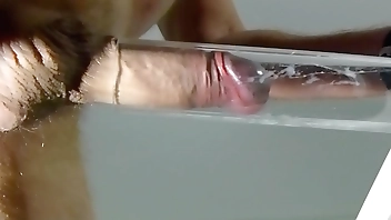 Vacuum Cleaner Suck Flutter & Cum 9 - View from below