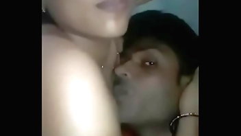 Desi indian wife with his lover make fun in her home