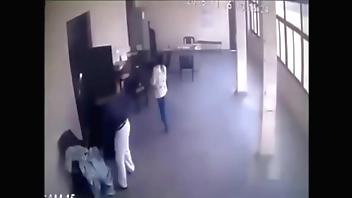 Teacher & Principal Hot MMS in Staffroom