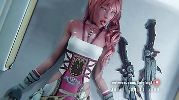 Final Fantasy Serah Farron deepthroat