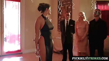 The most perverted new year fantasy of 2022, stepbrothers and stepsisters all fucking at the lust party.