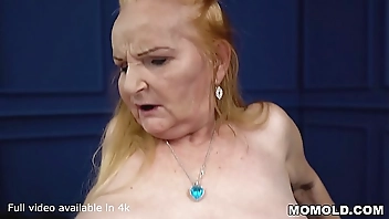 Big belly mature takes a big dick