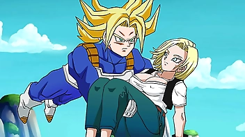 rescuing android 18 hentai animated video