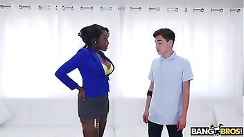 BANGBROS - Juan El Caballo Loco's Sex Lessons With Black Stepmom Osa Lovely