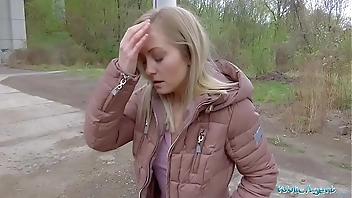Public Agent Blonde runs from Police after fucking outdoors