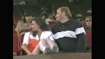 He makes his wife fuck in a cinema