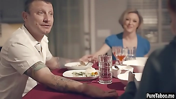 Insane family use new tighty stepdaughter teen for sex