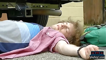 Huge tits black MILF causes and solves an accident